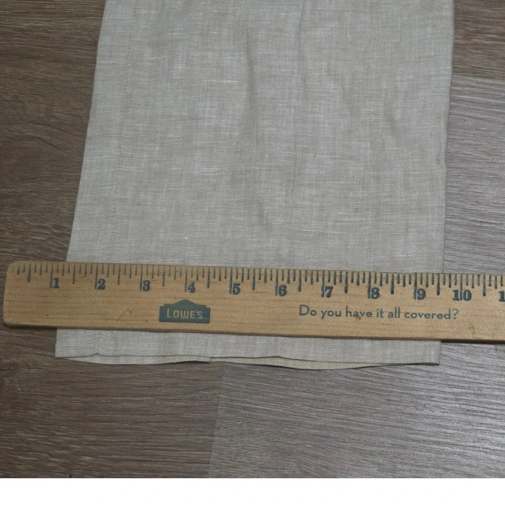 Banana Republic Martin‎ Fit Beige Linen Straight Leg Trousers Women's  Sz 2pa B1